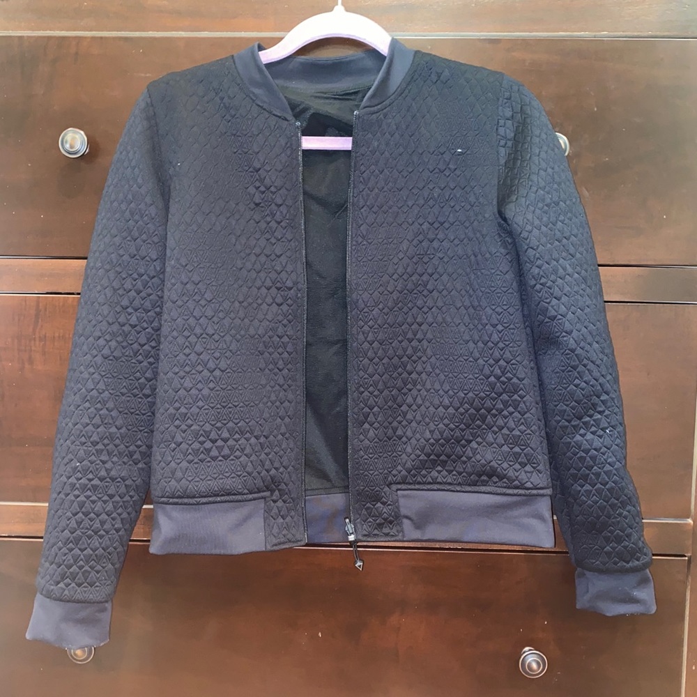 Reversible Lululemon/Iviva Black Bomber Jacket